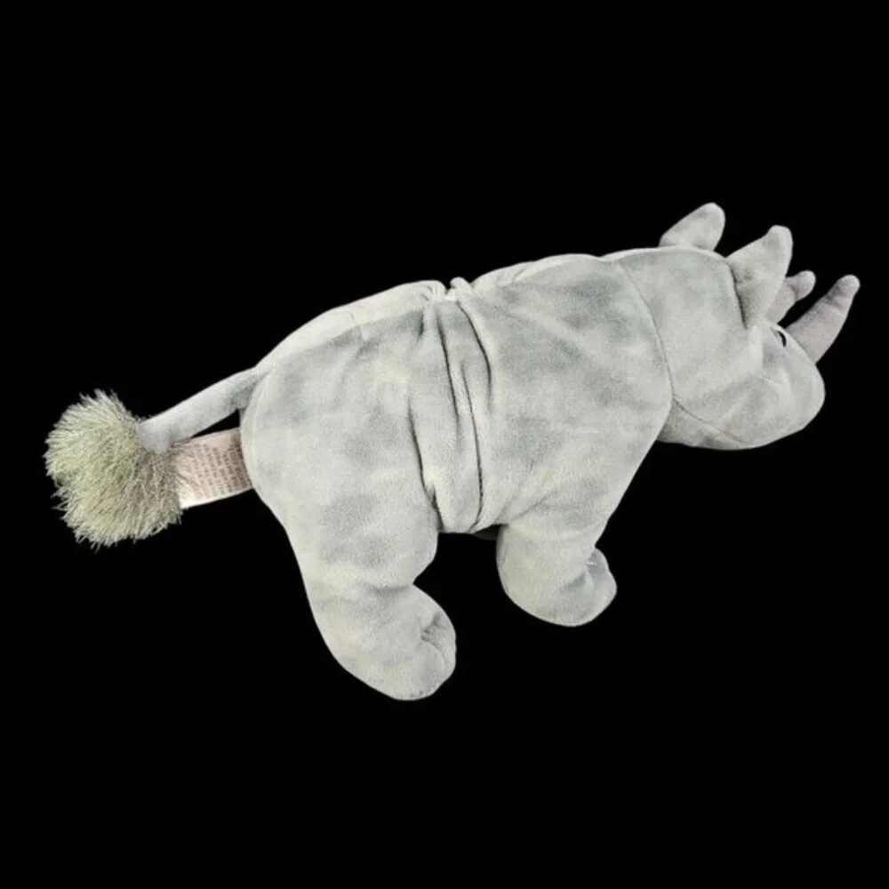 Two Rhino Rhinoceros Plush‎ Stuffed Animals Lot Gray Toys Gund and Kohls Cares